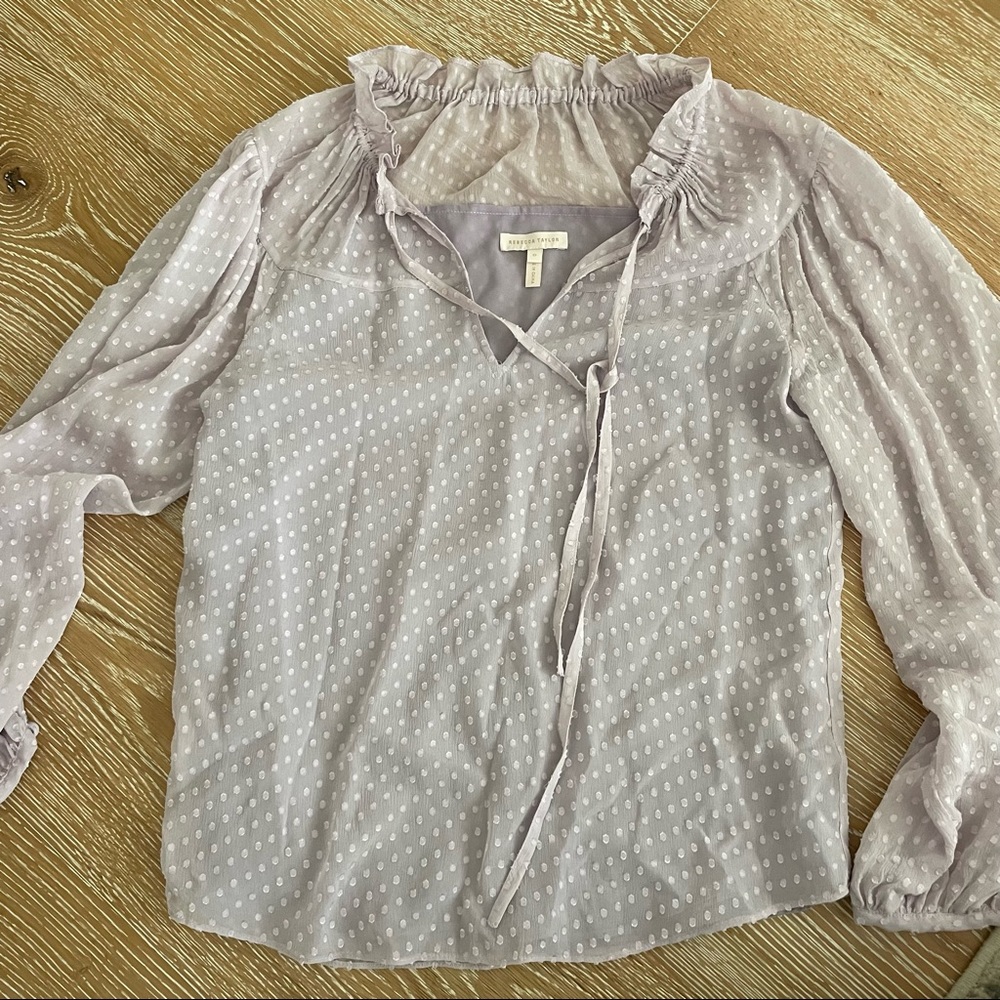 lavender nanette lepore blouse